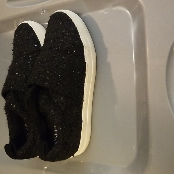 DV Black Sequin Slip On Sneakers - Picture 3 of 6